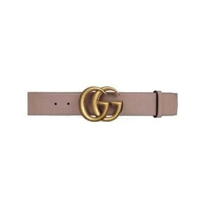 Gucci Leather Double G Belt Dusty Rose Pink Sz 105
